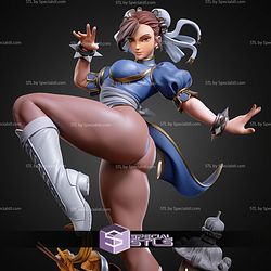 Chun Li Kick Pose 249mm STL Files