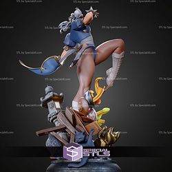 Chun Li Kick Pose 249mm STL Files