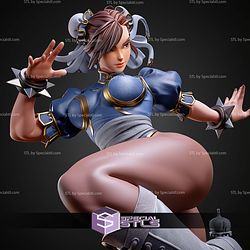 Chun Li Kick Pose 249mm STL Files
