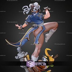 Chun Li Kick Pose 249mm STL Files