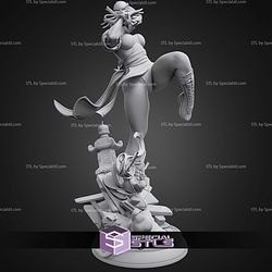 Chun Li Kick Pose 249mm STL Files