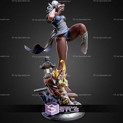 Chun Li Kick Pose 249mm STL Files