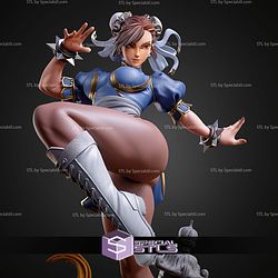 Chun Li Kick Pose 249mm STL Files