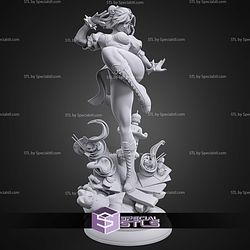 Chun Li Kick Pose 249mm STL Files