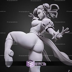 Chun Li Kick Pose 249mm STL Files