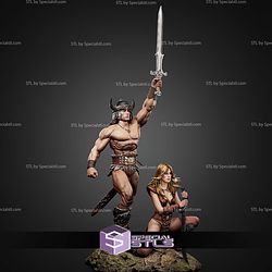 Conan Barbarian And Valeria STL Files