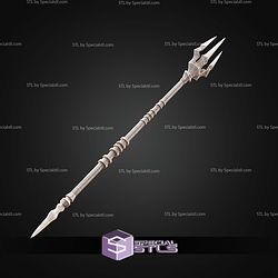 Cosplay STL Files Black Manta Trident from Aquaman