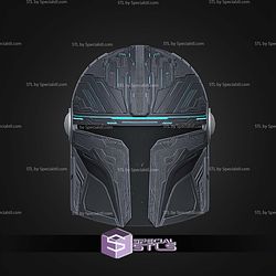 Cosplay STL Files Techno Mando Helmet