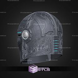 Cosplay STL Files Techno Mando Helmet