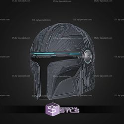 Cosplay STL Files Techno Mando Helmet
