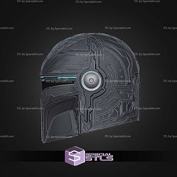 Cosplay STL Files Techno Mando Helmet
