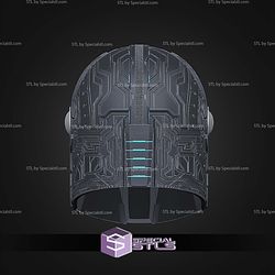 Cosplay STL Files Techno Mando Helmet