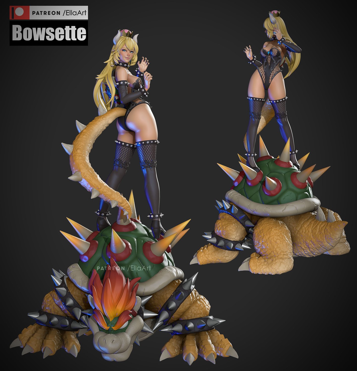 Bowsette Fanart from Mario