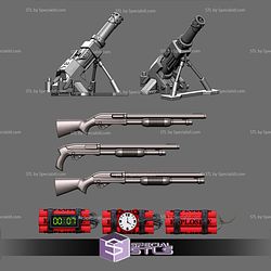 Custom Figure STL Collection Weapon Set