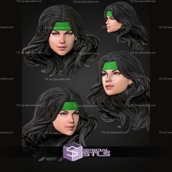 Custom Head STL Collection Cheshire Marvel Legend