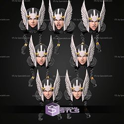 Custom Head STL Collection Dani Moonstar Valkyrie