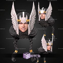 Custom Head STL Collection Dani Moonstar Valkyrie