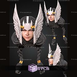 Custom Head STL Collection Dani Moonstar Valkyrie