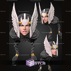 Custom Head STL Collection Dani Moonstar Valkyrie