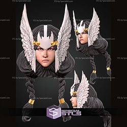 Custom Head STL Collection Dani Moonstar Valkyrie