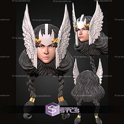 Custom Head STL Collection Dani Moonstar Valkyrie