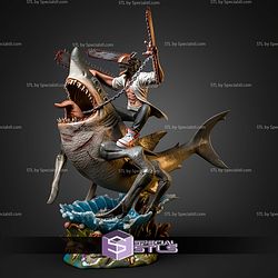 Denji vs Beam V2 Diorama STL Files