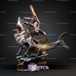 Denji vs Beam V2 Diorama STL Files
