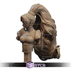 Djinn Female Genie Bust STL Files