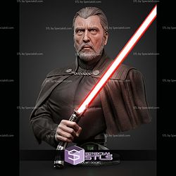Dooku Portrait Bust 445mm STL Files