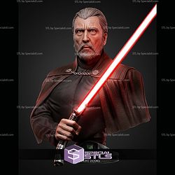 Dooku Portrait Bust 445mm STL Files