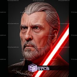 Dooku Portrait Bust 445mm STL Files