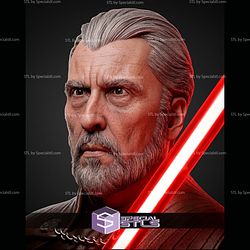 Dooku Portrait Bust 445mm STL Files