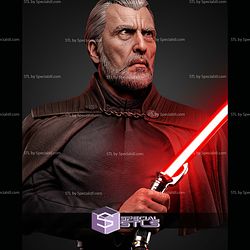 Dooku Portrait Bust 445mm STL Files