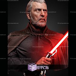 Dooku Portrait Bust 445mm STL Files