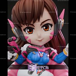 Dva Overwatch Chibi 110mm STL Files