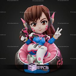 Dva Overwatch Chibi 110mm STL Files