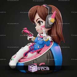 Dva Overwatch Chibi 110mm STL Files
