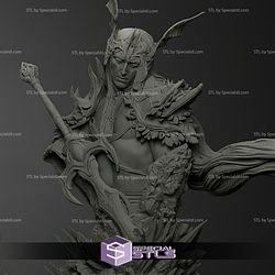 Elf King Bust STL Files