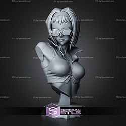 Faye Cowboy Bebop Bust 116mm STL Files
