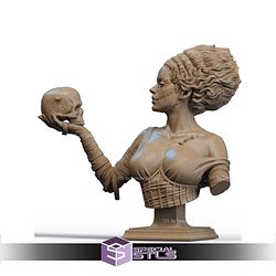 Frankenstein Bride And Skull Bust STL Files