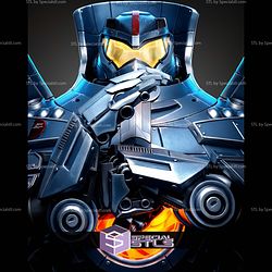 Gipsy Danger Bust 284mm STL Files