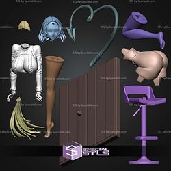 Jane Doe ZZZ Heart Tail 250mm STL Files