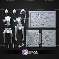 Jasmine Crawl Pose ALT STL Files