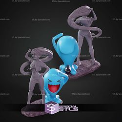 Jessie And Wobbuffet 220mm STL Files