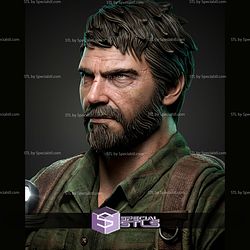 Joel Portrait Bust 312mm STL Files