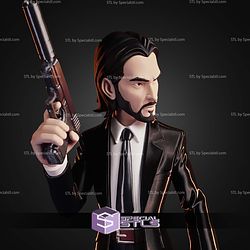 John Wick And His Pitbull No Ams STL Files