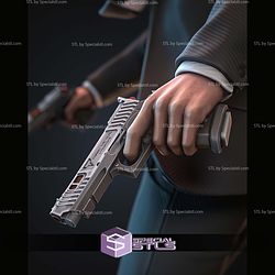 John Wick Chasing 187mm STL Files