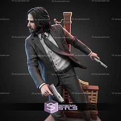 John Wick Chasing 187mm STL Files