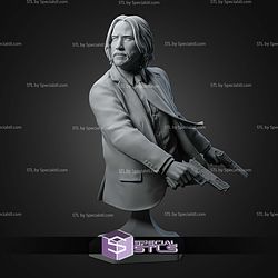 John Wick Chasing Bust 118mm STL Files