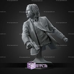 John Wick Chasing Bust 118mm STL Files